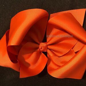 Rusty Orange 6" Boutique Bow  -kids-  (2)  4B2577   Handmade NWT Boutique